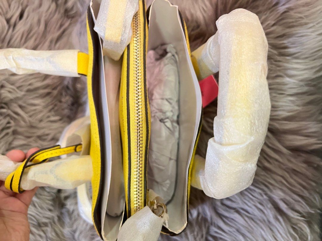 Kate Spade PXRUA540 Margaux Mini Satchel Light Bulb Yellow Luxury Bags Wallets on Carousell