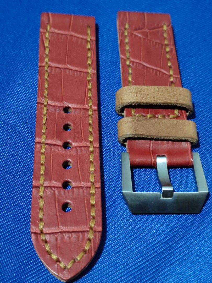 MILTAT leather strap 24mm (Category: Men's Watches) located in Tuba. Submitted by drickbernard (Listing ID 1337707916, Image 2). Description: MILTAT LEATHER STRAP BRAND NEW 24mm Straight cut 4mm you thickness.