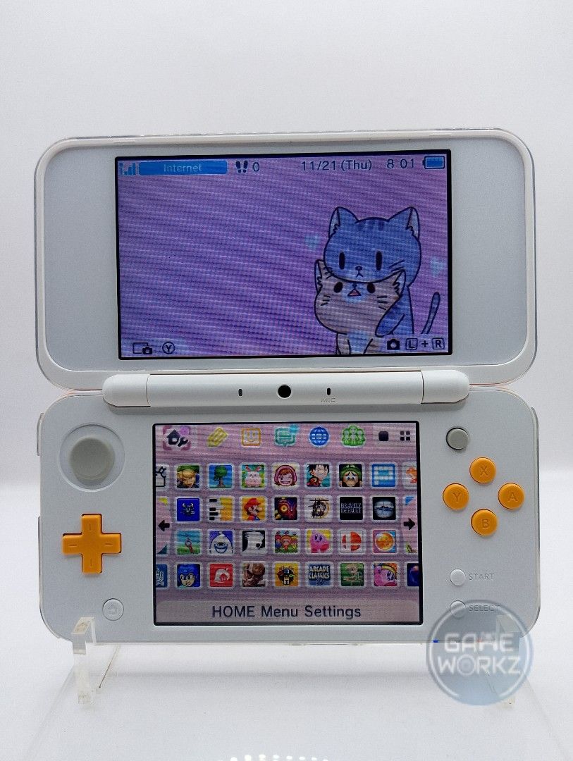 ニンテンドー2DS 纏めれ ホワイト/パープル
