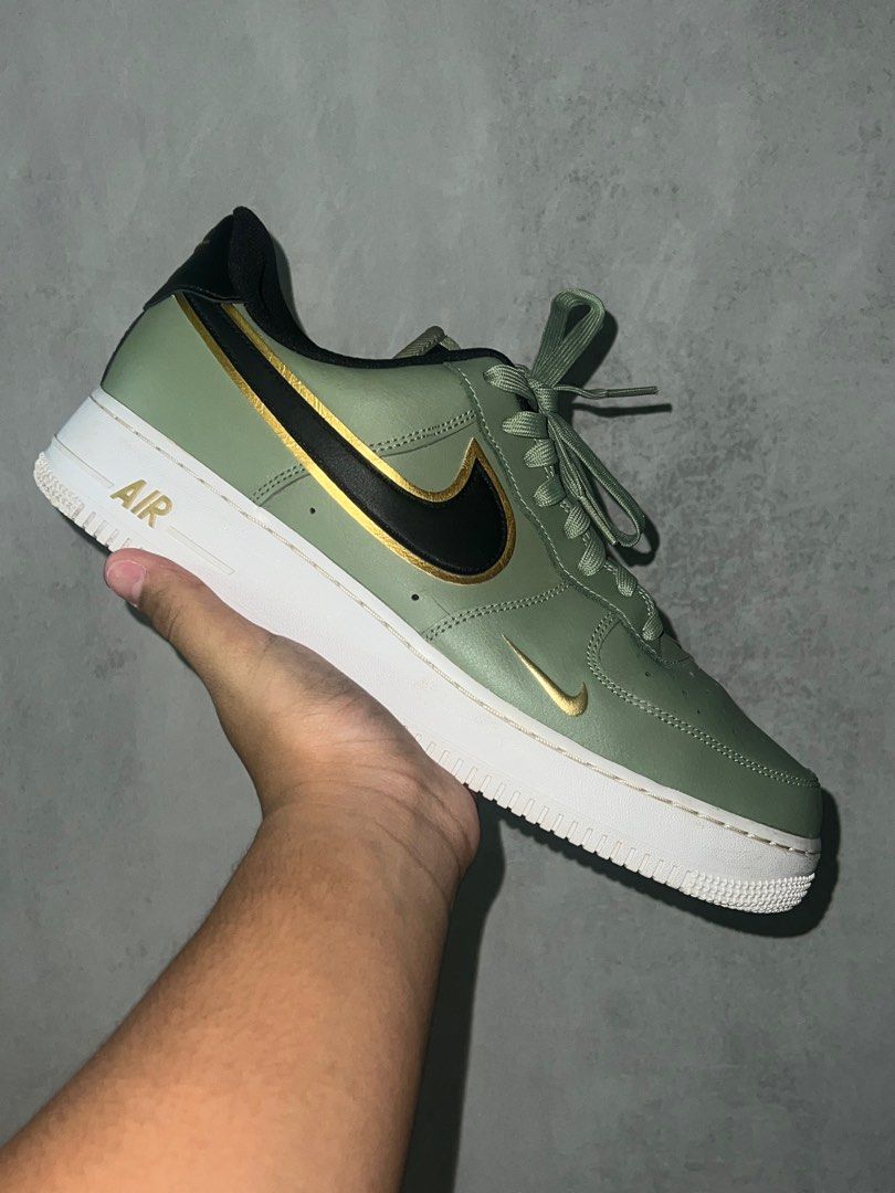 nike air force 1 olive gold