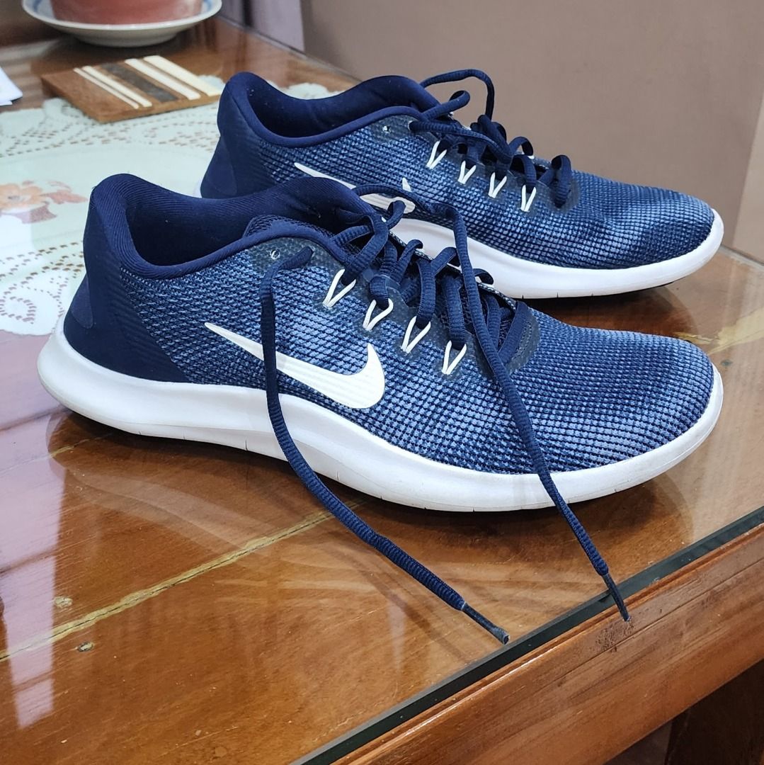 Nike Flex 2018 RN Midnight Navy White Size 9