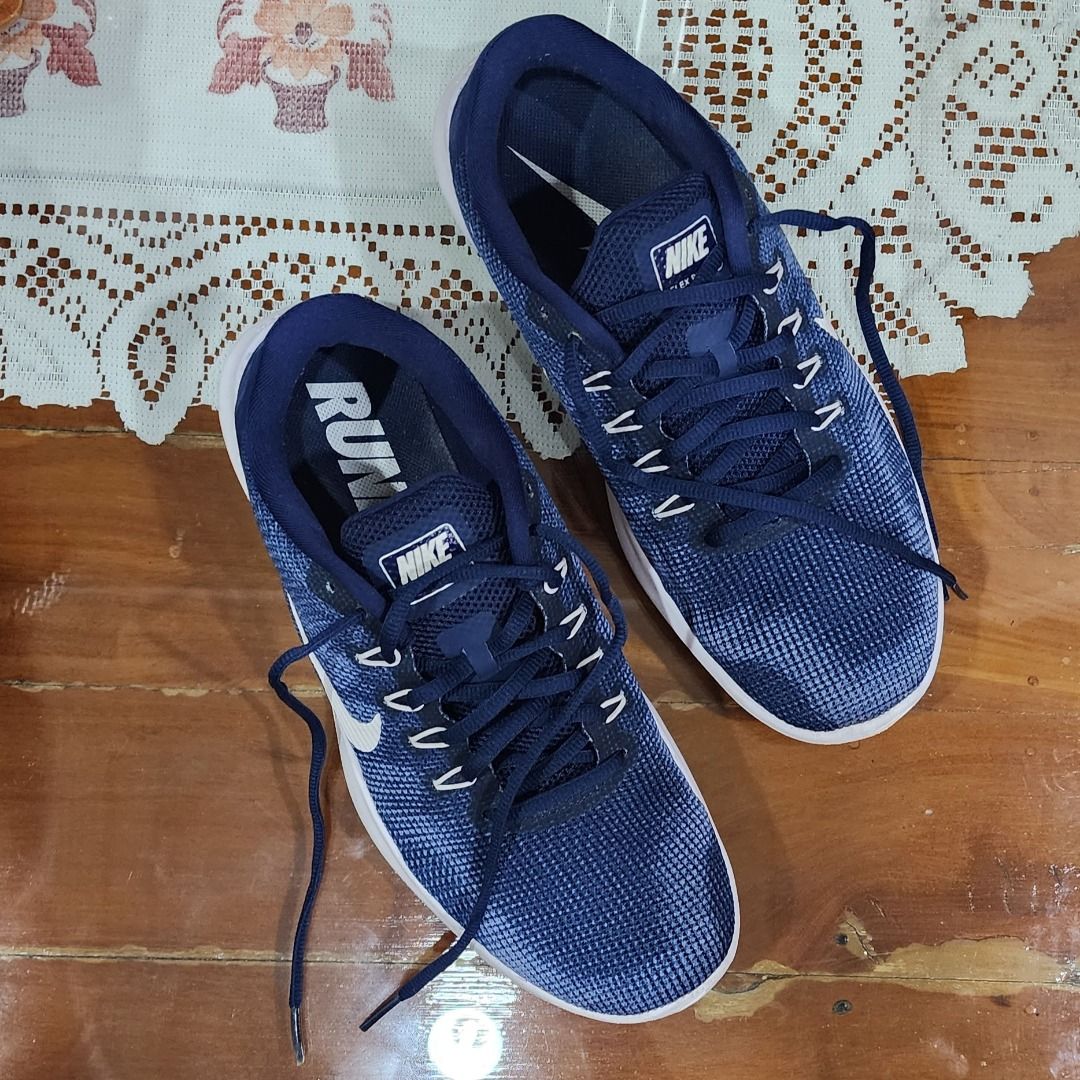 Nike Flex 2018 RN Midnight Navy White Size 9