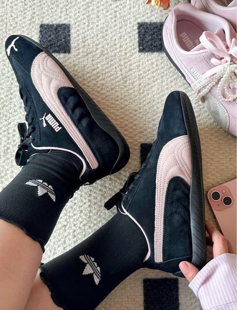 Puma Speedcat OG Black Mauve Mist 398846-09, 女裝, 鞋, 波鞋 Puma Speedcat OG Black Mauve Mist 398846-09, 女裝, 鞋, 波鞋