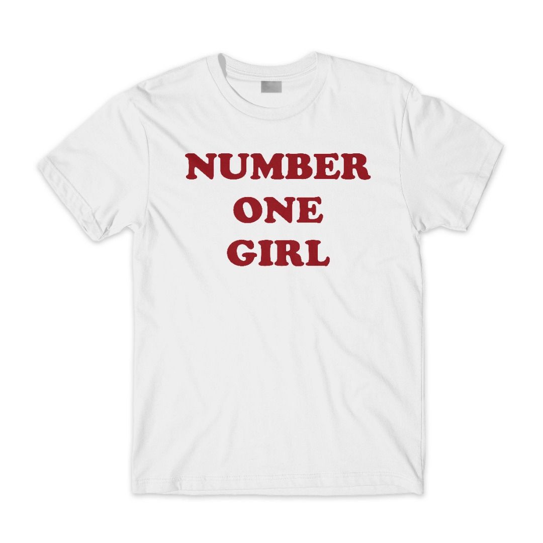 ROSE NUMBER ONE GIRL Tシャツ ROSÉ [ROSIE] NUMBER ONE GIRL BLUE T-SHIRT
