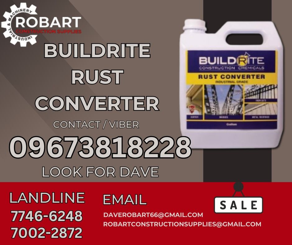 RUST CONVERTER (Category: Industrial Equipment) located in Manila. Submitted by gabo. (Listing ID 1337631870, Image 1). Description: 𝑹𝑶𝑩𝑨𝑹𝑻 𝑪𝑶𝑵𝑺𝑻𝑹𝑼𝑪𝑻𝑰𝑶𝑵 𝑺𝑼𝑷𝑷𝑳𝑰𝑬𝑺 Office Address: 1405 Yuseco St. Sta Cruz Manila SEND US MESSAGE FOR INQUIRIES ‼️ ‼️ Tm - (0 9 6 7 - 3 8 1 - 8 2 2 8) Glb - (0 9 6 6 - 8 2 7 - 6 0 4 1) Vbr - (𝟢 𝟫 6 𝟩 - 3 8 1 - 8 2 2 8) Lndln: (𝟩 𝟩 𝟦 𝟨 - 𝟨 𝟤 𝟦 𝟪) / (𝟩 𝟢 𝟢 𝟤 - 𝟤 𝟪 𝟩 𝟤) / (𝟩 𝟤 
