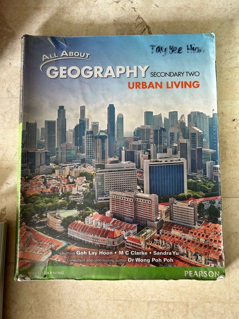 Sec 2 Geography Textbook (Category: Textbooks) located in Singapore. Submitted by teresapurchase (Listing ID 1337592402, Image 1). Description: Minimal handwriting, if any..