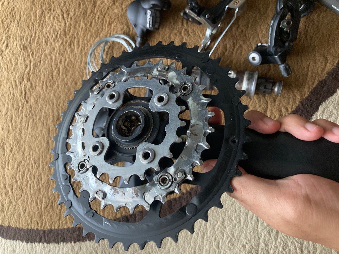 Shimano Deore 3x9 Speed Groupset mixed M530 rapid rise and M610 Sports Equipment Bicycles Parts Bicycles on Carousell