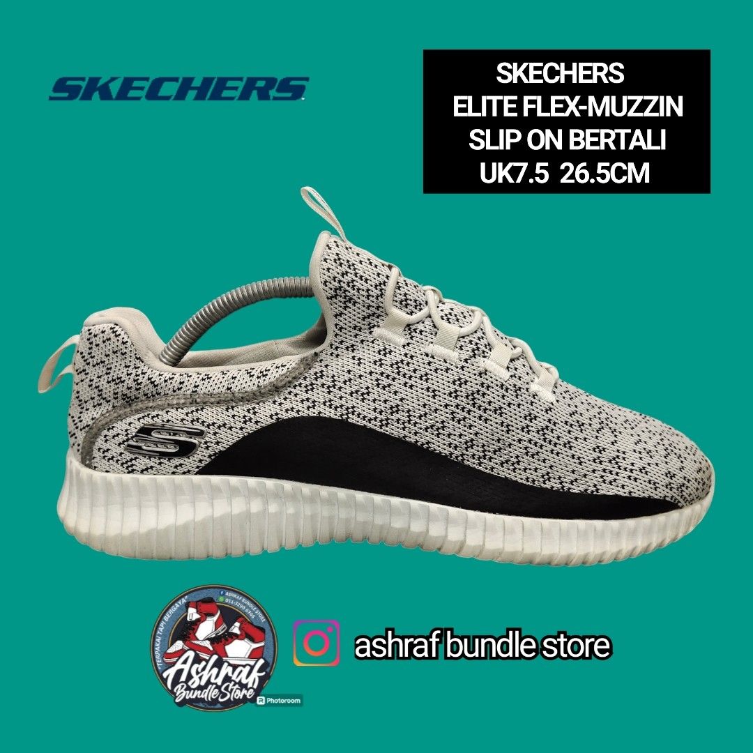 SKECHERS ELITE FLEX MUZZIN SLIP ON BERTALI UK7.5 Men s Fashion Footwear Sneakers on Carousell