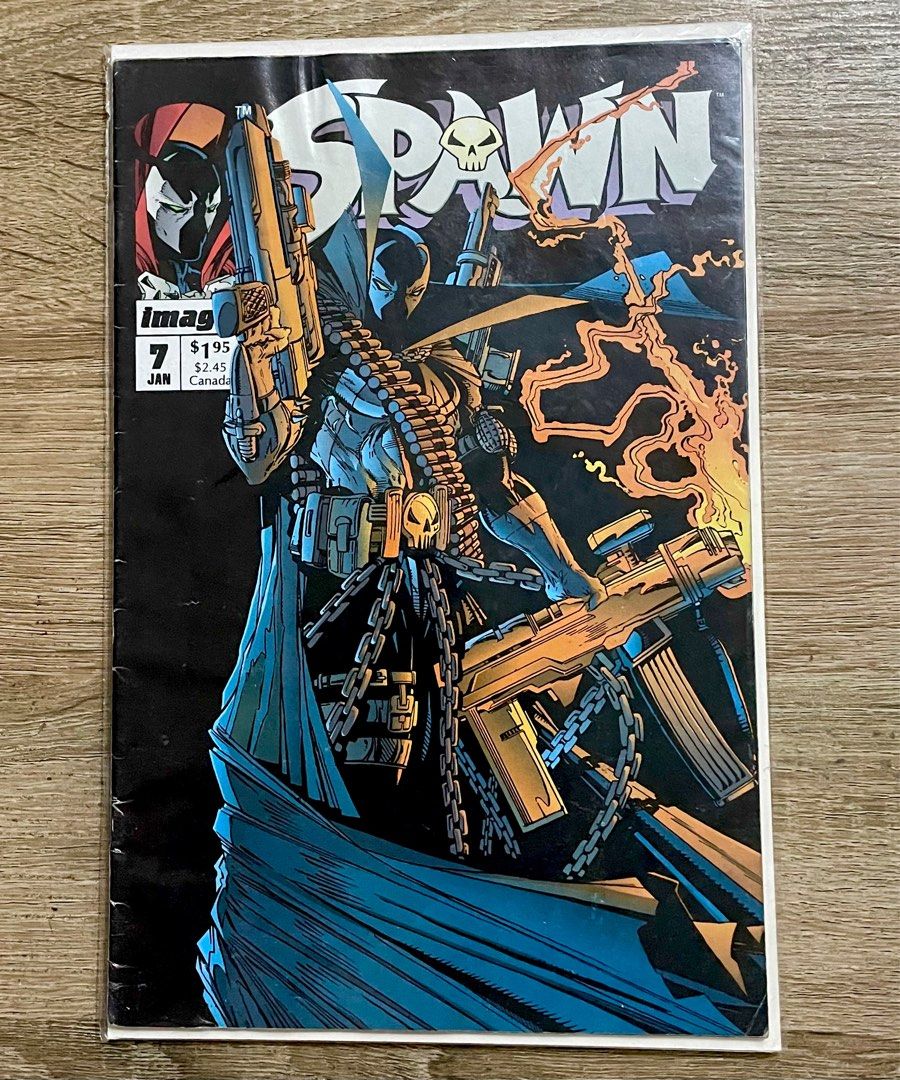Spawn #7 Image Comics January 1993 Todd McFarlane (Category: Comics & Manga) located in Bacoor. Submitted by baldurog (Listing ID 1337749399, Image 1). Description: Comics in Low Grade Condition Posted actual picture Prices are fixed Payment : Gcash Delivery or shipping only delivery : Lalamove Shipping : J&T Location: Molino3 Bacoor Cavite PM if interested .