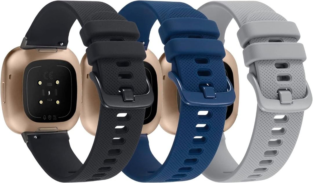 Sport Bands Compatible with Fitbit Versa 4 Versa 3 Sense 2 Sense Band