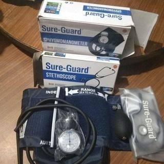 Sure Guard Manual BP Apparatus (Aneroid Sphygmomanometer w/ Stethoscope ...