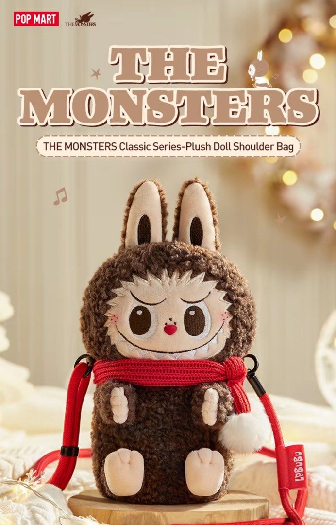 THE MONSTERS Labubu - Classic Series- Plush Doll Shoulder