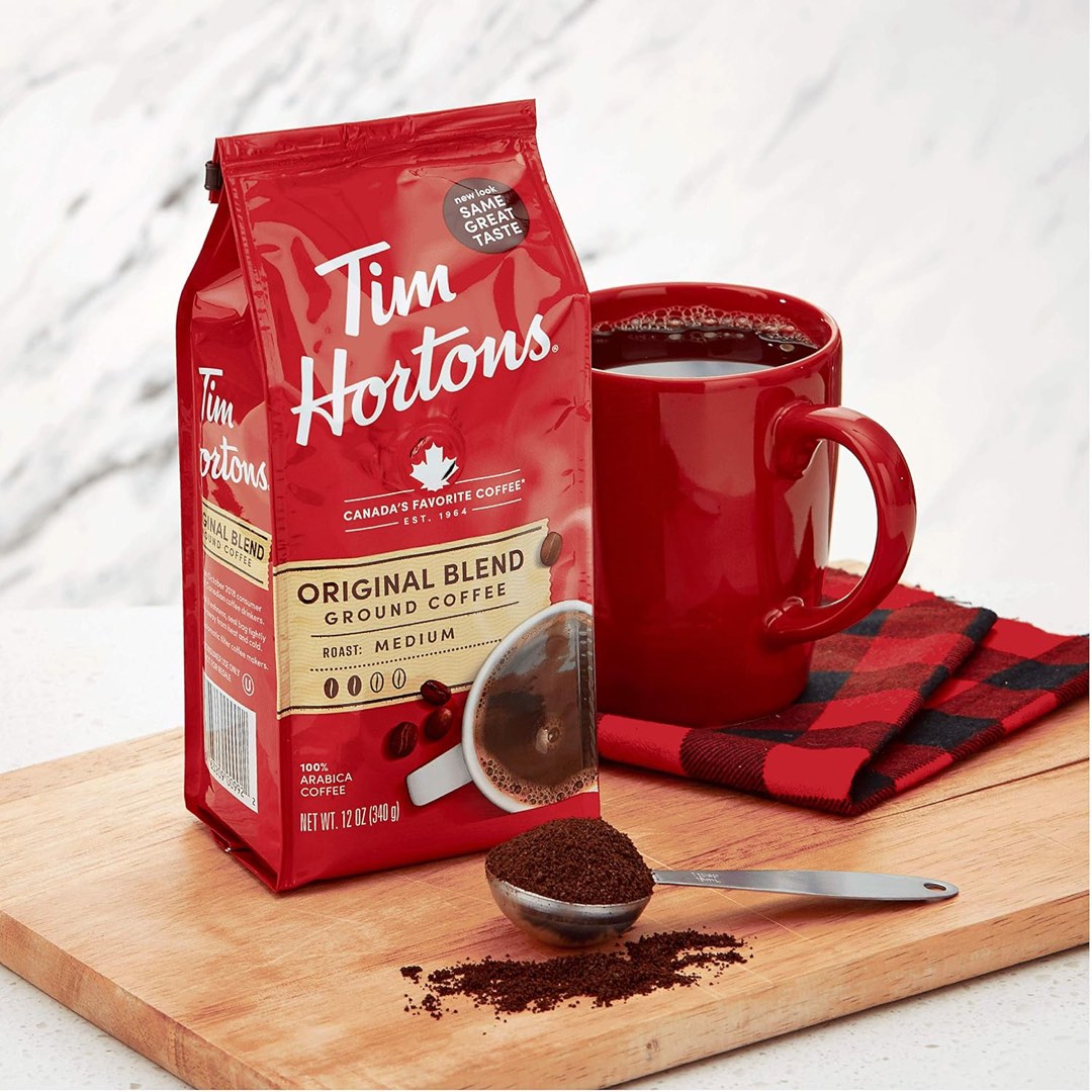 Tim Hortons, Original Blend Groud Coffee Medium Roast 340g (sold per ...