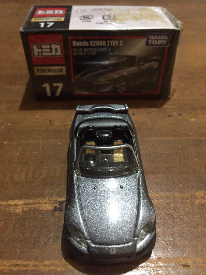 Tomica Premium Honda S2000 Type S (Category: Vehicle & Diecast Models) located in Manila. Submitted by loop1_gaijin (Listing ID 1337594817, Image 3). Description: - Tomica Premium No.17 Honda S2000 Type S (2008) - Loose but still in great well kept condition, no issues - Metallic Gray color - Meet ups at Glorietta or Greenbelt Makati Malls only - Shipping option is OK - Buyer pays for the shipping cost.