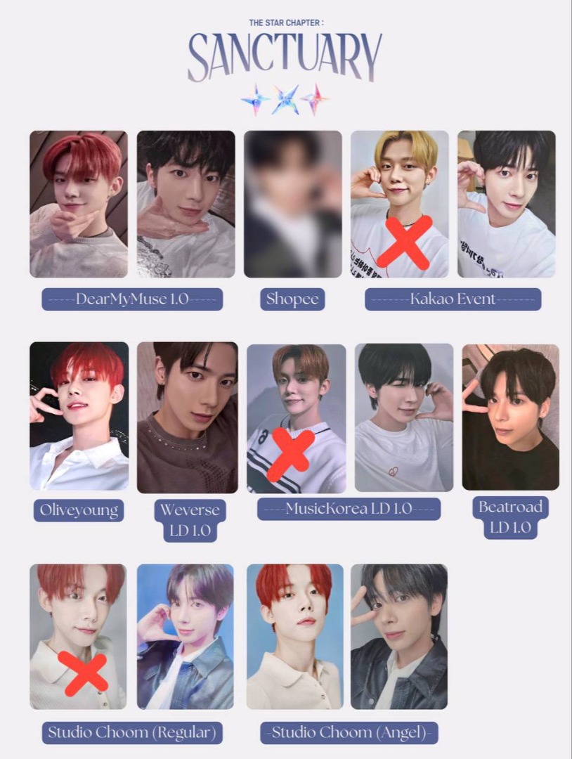 TXT Sanctuary POBs LDs Yeonjun Taehyun DMM Studio Choom