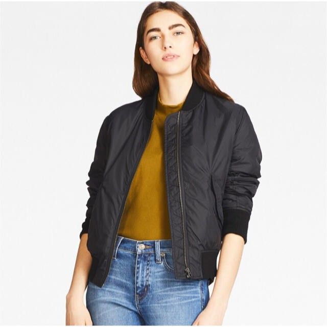 Uniqlo MA 1 Bomber Jacket Women s Fashion Coats Jackets and Outerwear on Carousell