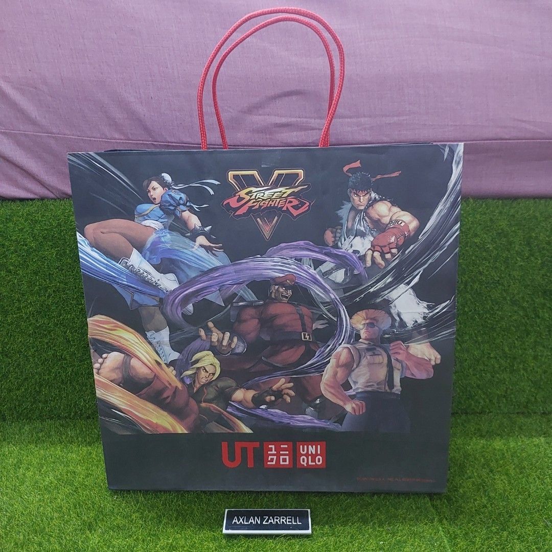 UNIQLO UT Capcom Ultra Street Fighter II Paper Bag PS1 PS2 PS3 PS4 PS5 ...