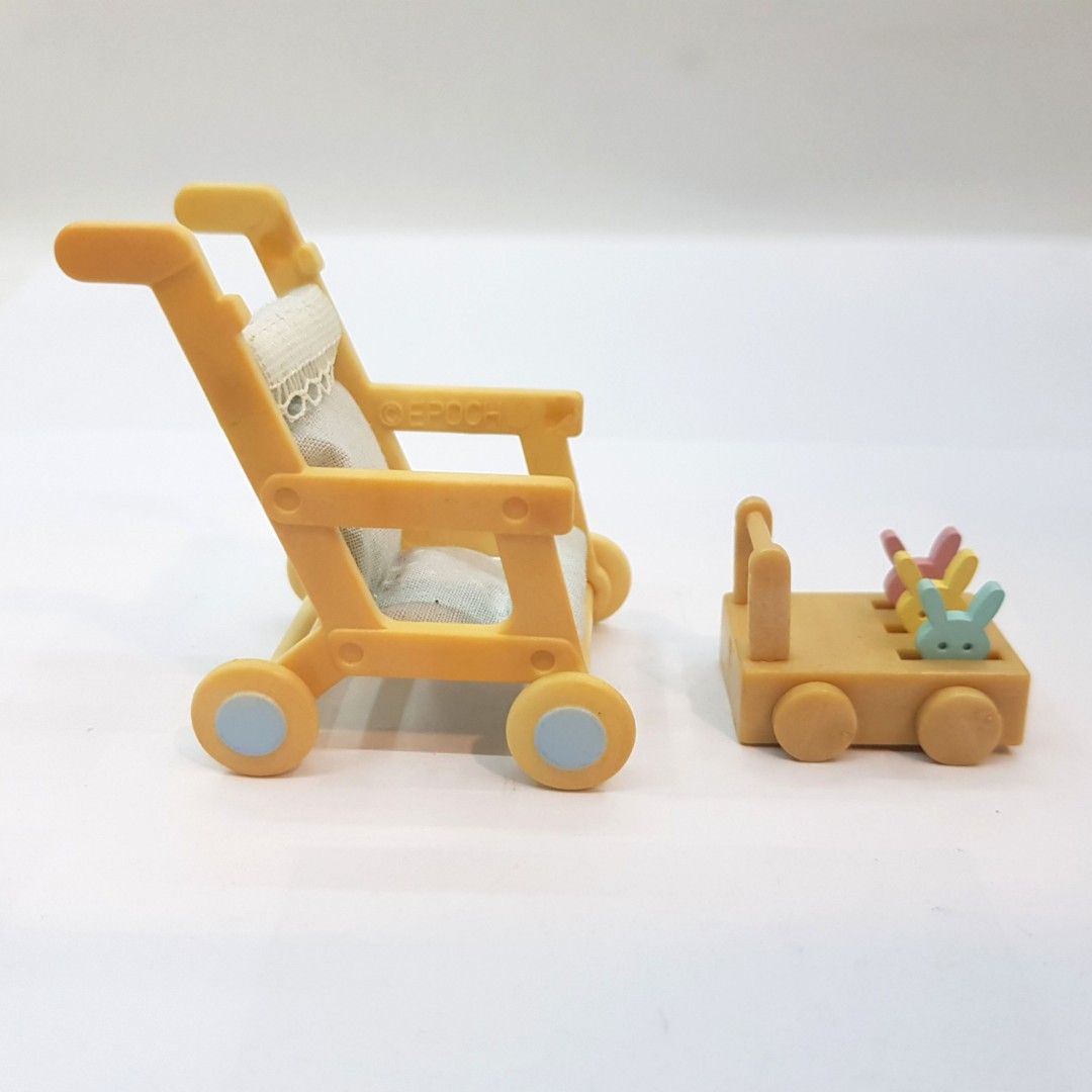 Vintage Sylvanian Families stroller (Category: Kids Toys) located in Imus. Submitted by mostlyvintage (Listing ID 1337683695, Image 1). Description: 🎀 listed price is for the two strollers 🎀 🎀 the toy stroller is a First Gen product released in 1985 🎀.