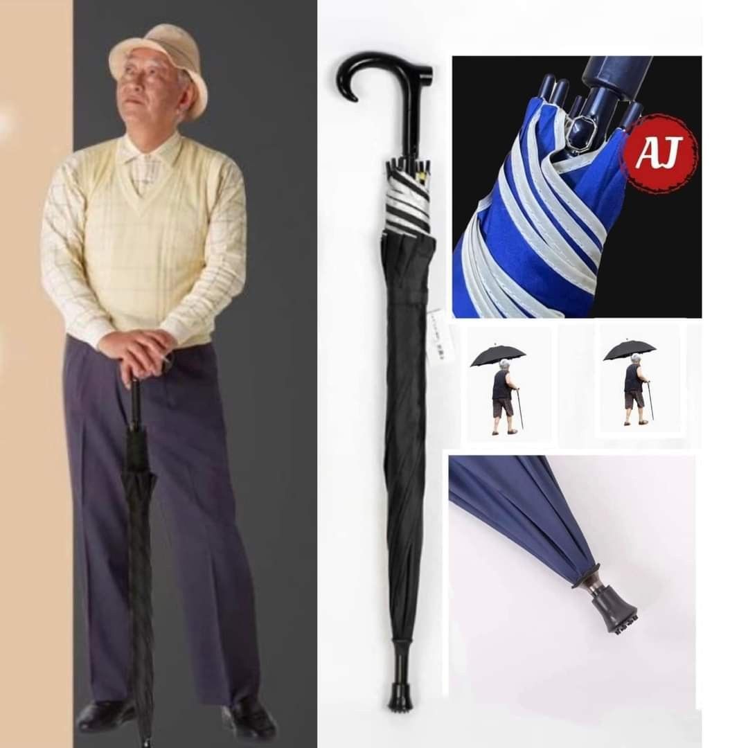 walking stick umbrella (Category: Umbrellas) located in Mandaluyong City. Submitted by shopmla (Listing ID 1337649458, Image 1). Description: walking stick umbrella @199. windproof Best for seniors SF applies Gcash BPI family.