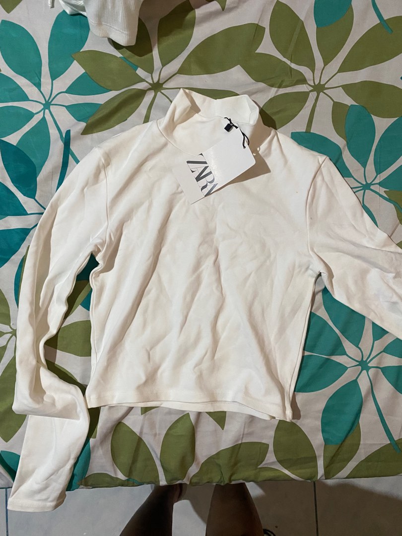 Zara white turtleneck cheap