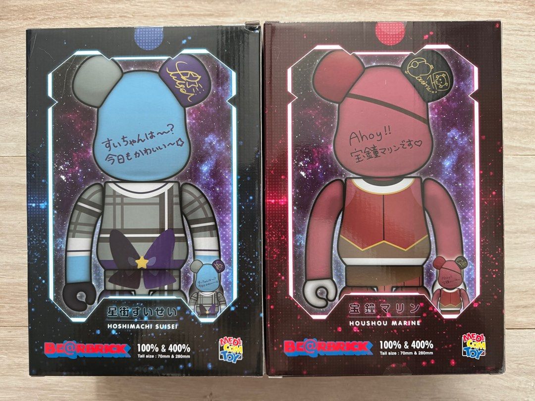 hololive × BE@RBRICK 宝鐘マリン 100％＆400％（ベアブリック