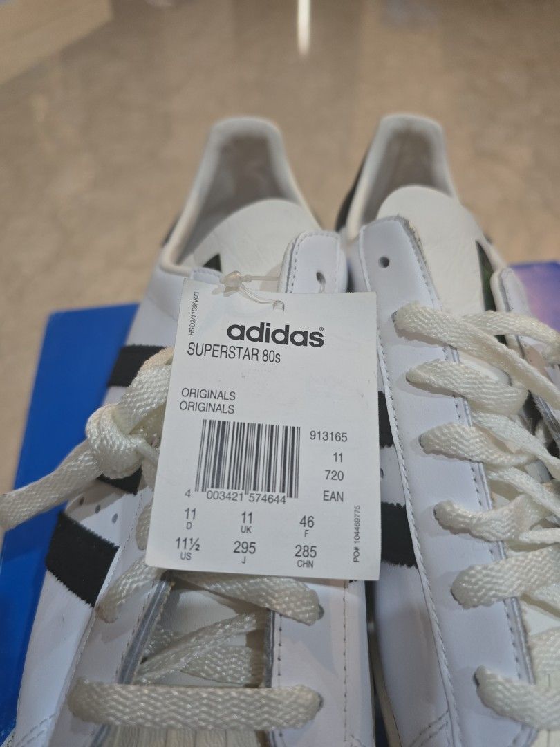 Adidas superstar 80s deluxe OG vintage White Black US 11.5 Fesyen Pria Sepatu Sneakers di Carousell