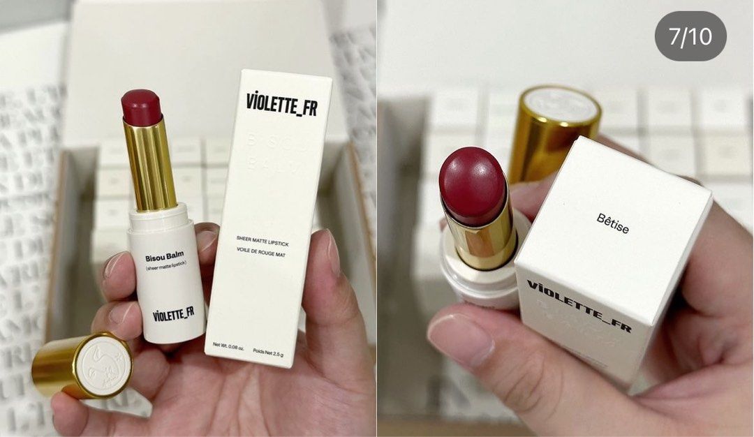 Bisou Balm in Bêtise (Category: Makeup) located in Manila. Submitted by beyondborders_ph (Listing ID 1337208143, Image 3). Description: FOR SALE Bisou Balm by VIOLETTE_FR in Bêtise Fresh from Australia 🇦🇺 ₱2500 only✨ A sheer matte lipstick-meets-hydrating balm with a flush of color and subtle blurring effect for a just-been-kissed lip look. Makeup collectors and lovers KNOW that this is the BEST sheer matte lipstick out there 💯✨ •Bêtise: the b