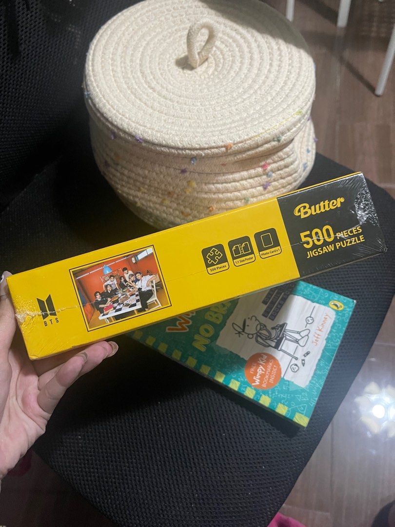 BTS Samsonite Butter Puzzle (500 pcs) (Category: Board Games & Puzzles) located in Taguig. Submitted by jac_declutters (Listing ID 1337912040, Image 2). Description: Still negotiable, Brand New Loc: Makati/Taft Mod: SDD/J&t /courier of choice by the buyer (Not shouldered by Seller) Mop: Gcash.