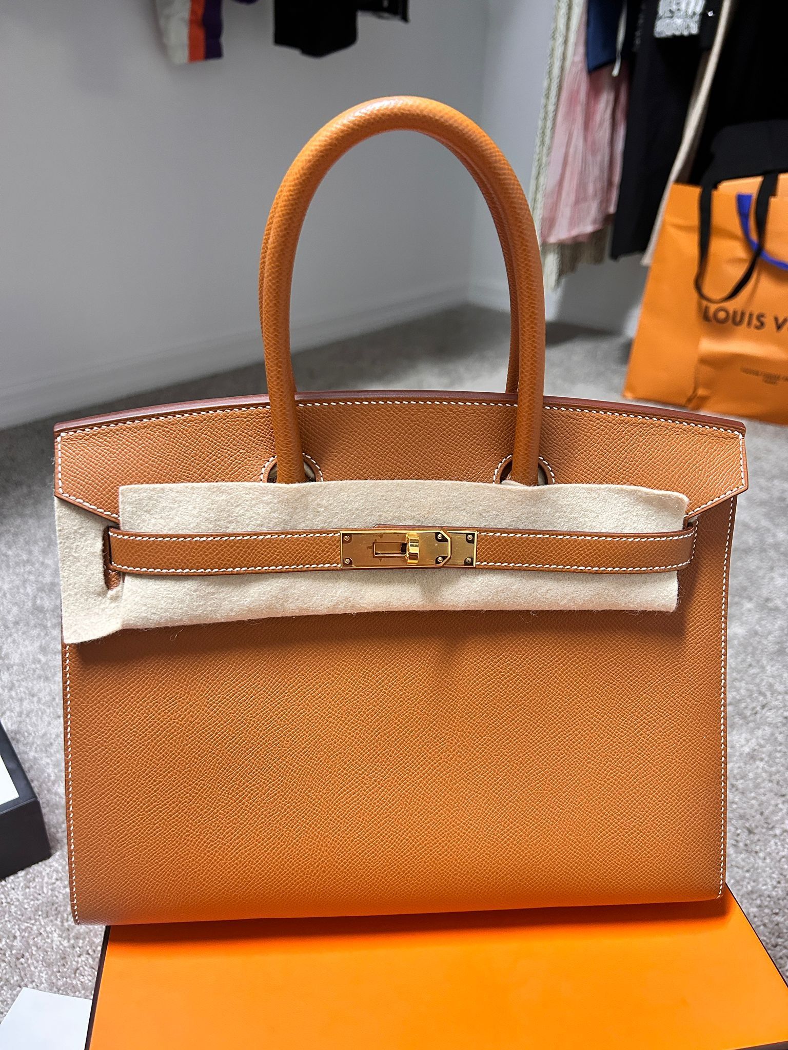 Hermes Birkin 30 Gold Sellier Hermès Birkin 30 In Gold Sellier