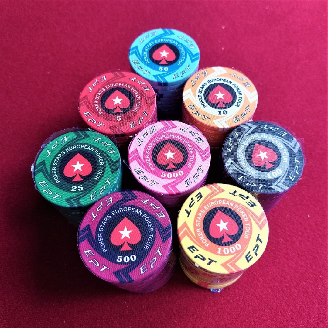 EPT Ceramic Poker Chips (Category: Board Games & Puzzles) located in Quezon City. Submitted by vdecks (Listing ID 1337880997, Image 3). Description: Each chip measures 3.9 cm Use for high stakes poker and other casino games Made of pure high quality Ceramic material Makes a great gift for all poker players Diameter : 39 mm Height : 3 mm Weight : 10 grams Note: The price is ₱35 per chip. .