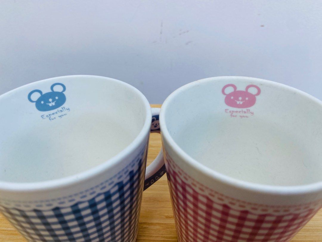 First Birthday Gingham Mug Set (Category: Dinnerware & Cutlery) located in Cainta. Submitted by pomocha (Listing ID 1337828057, Image 3). Description: ‼️Please read below before purchasing‼️ 🍀Mugs are sold as a set only, you cant buy just one each 🍀please dont purchase if you're sensitive to slight age/imperfections feel free to dm me for additional questions or photos of the item.
