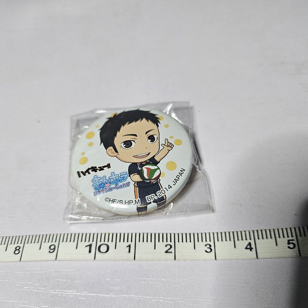 HAIKYU - Daichi PIN (Category: J-Wave Merchandise) located in Manila. Submitted by blackstar027 (Listing ID 1337928725, Image 1). Description: As is. Please refer to the images for the actual item. MOP - gCash - BPI, Union Bank, AUB, ShopiPay.
