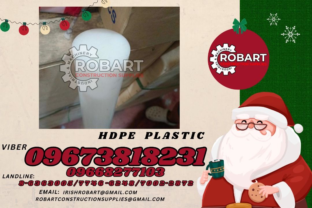 hdpe engineering plastic (Category: Construction Tools & Equipment) located in Manila. Submitted by irishrobart_22 (Listing ID 1337760034, Image 1). Description: hdpe engineering plastic 35mm x 1m SEND US MESSAGE FOR INQUIRIES ‼️‼️ LOOK FOR IRISH ROBART VBR : 0 9 6 7 3 8 1 8 2 3 1/ 0 9 6 7 3 8 1 8 2 3 4 LANDLINE 8-6 3 6 3 0 0 5 / 7 7 4 6 -6 2 4 / 7 0 0 2-2 8 7 2 GMAIL: I R I S H R O B A R T @ G M A I L . C O M Office Address: 1405 Yuseco St. Sta 