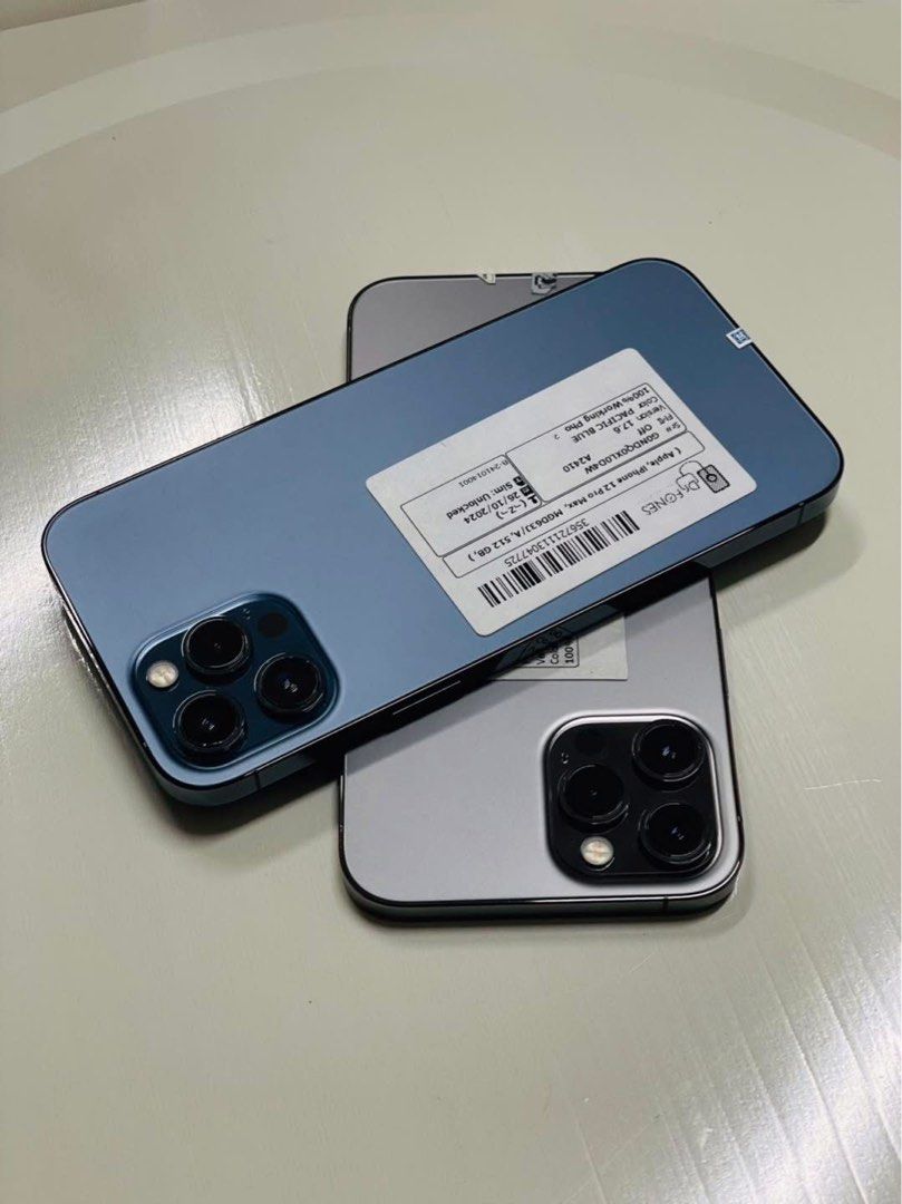 iPhone 12Promax 256gb (Category: iPhone 12 Series) located in Manila. Submitted by TekiCashGadgetsph (Listing ID 1337760145, Image 3). Description: (FU) Open-line, any sim working (worldwide) - Guaranteed original iPhone not fake/copy accessories with box Secondhand Good as new not abused! Presentable •Original Lcd • no issue hidden issues • clean apple id / iCloud id • Good batthealth • Good cam front/back • Good Performance • Working face id • 