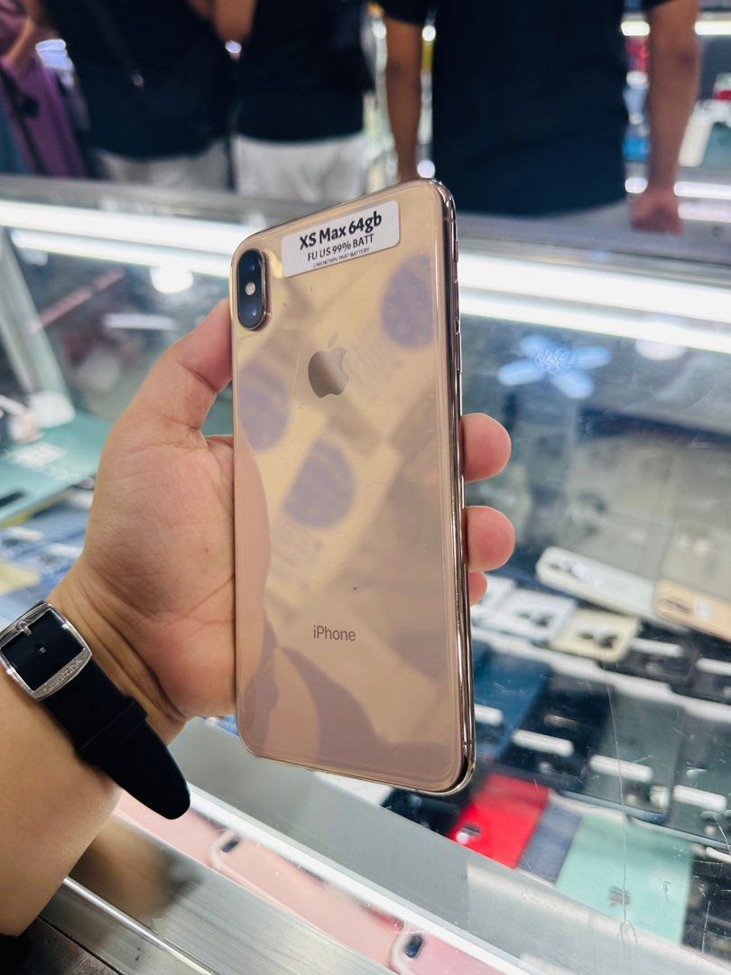 Iphone XS Max 64gb 99% batt FU Palit LCD (Category: iPhone X Series) located in San Juan City. Submitted by javedsgadgetshop (Listing ID 1337848554, Image 2). Description: OPEN FOR INSTALLMENT VIA CREDIT CARD/GGIVES/SPAY/BILLEASE & SWAP/TRADE-IN! BUY AND SELL! Quick Specs : Iphone XS Max (Palit Batt) •64gb •NTC Variant •99% batt health •Factory Unlock •95% Smoothness •No hidden issue | No Repaired •100% Authentic | Not Refurbished •w/ OEM Charger