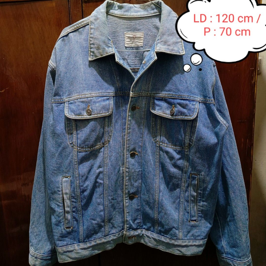 Vintage Jaket jeans jacket Denim Edison Store Bigsize oversize