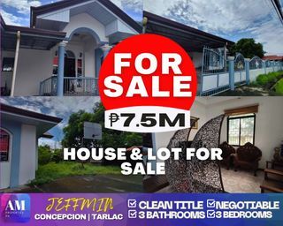 Jeffmin Concepcion, Tarlac House & Lot 601 sqm 3BR, clean title for Sale