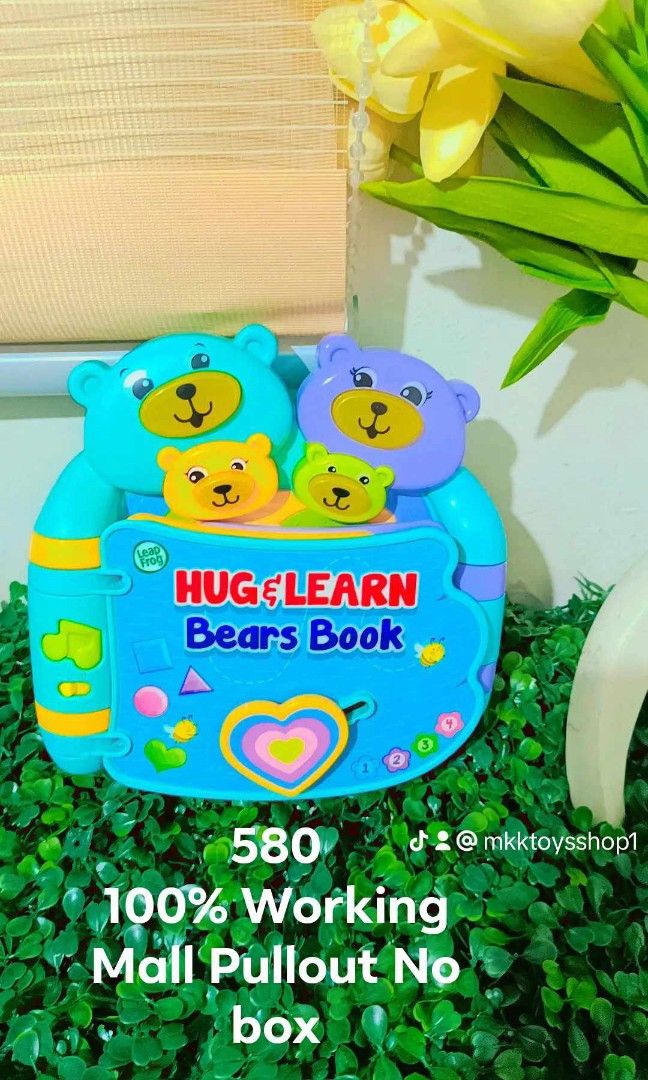 Leapfrog Hug and Learn Bear's Book (Category: Children's Books) located in Quezon City. Submitted by mhoniqvela04 (Listing ID 1337802756, Image 1). Description: Guaranteed Original💯 Mall Pullout✅ Complete Set✅ 100% Working✅ New but No box✅.