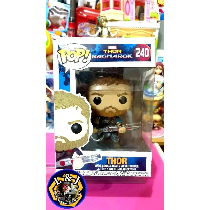 FUNKO POP Thor Ragnarok 240 Marvel (Category: Figurines & Statues) located in Marilao. Submitted by khilluwa (Listing ID 1337841311, Image 3). Description: Funko POP Marvel Thor Ragnarok 240 Condition: Yung box nya medyo may mga yupi sa corner due to shipping,.. nilabas ko lang for checking ng figure in good condition sya,.. check the posted picture for reference,.. actual phostos are posted Limited stocks 2 pcs Only for more inquiries feel free 