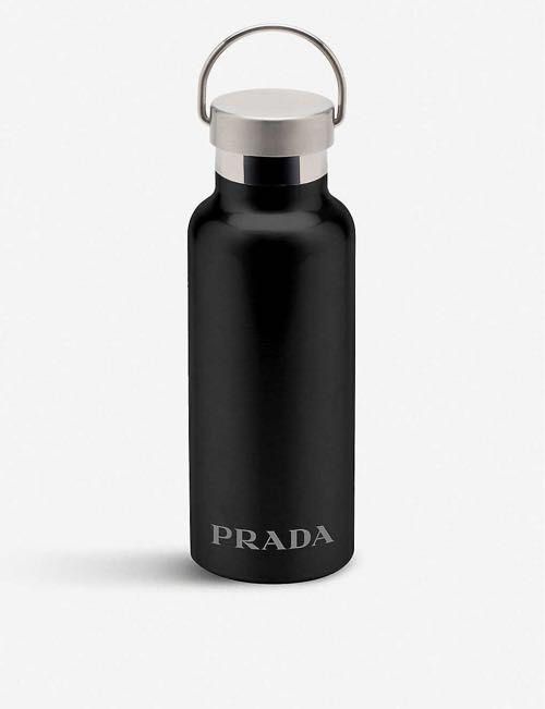 Prada Beauty Stainless Steel Water Bottle, Luxury, Accessories on