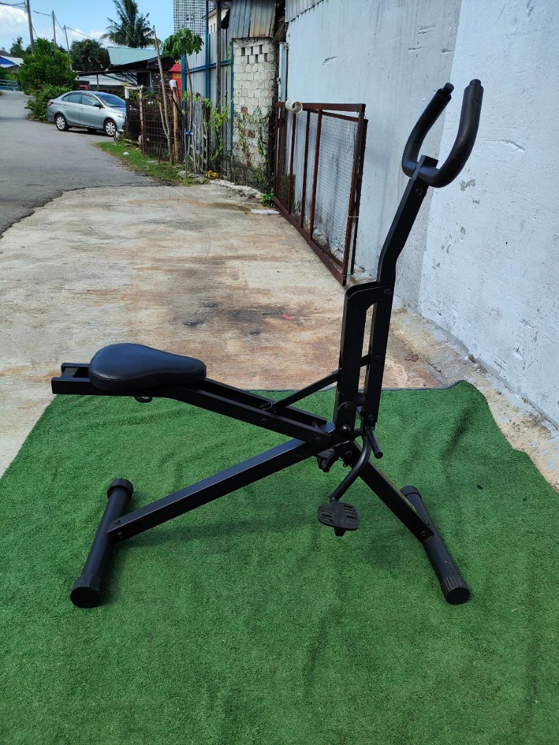 R67-C Total Crunch Power Rider Exercise Machine SMART LIFE Black ...