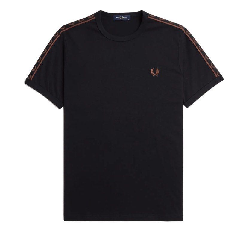 Fred perry taped shoulder sweatshirt shop