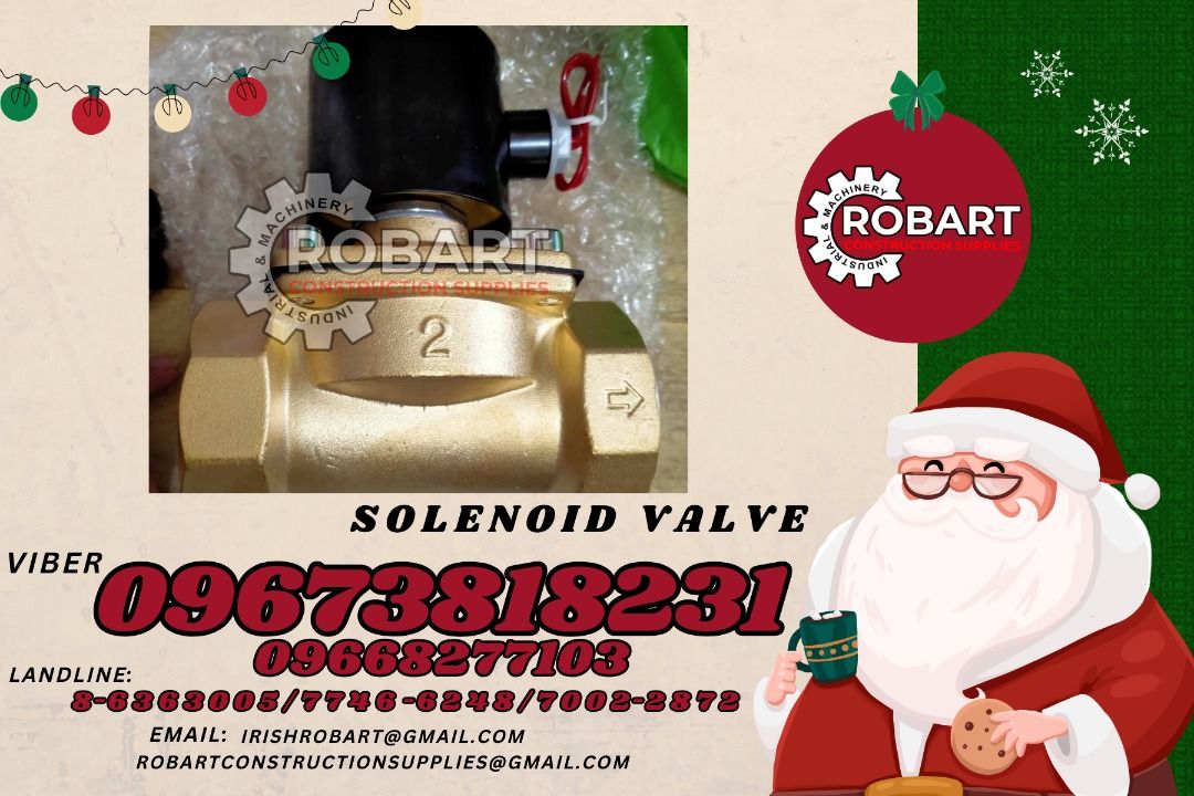solenoid valve (Category: Construction Tools & Equipment) located in Manila. Submitted by irishrobart_22 (Listing ID 1337759921, Image 1). Description: solenoid valve 2" model: uw-50 brand: uni-d brass type, normally closed 220v SEND US MESSAGE FOR INQUIRIES ‼️‼️ LOOK FOR IRISH ROBART VBR : 0 9 6 7 3 8 1 8 2 3 1/ 0 9 6 7 3 8 1 8 2 3 4 LANDLINE 8-6 3 6 3 0 0 5 / 7 7 4 6 -6 2 4 / 7 0 0 2-2 8 7 2 GMAIL: I R I S H R O B A R T @ G M A I L . C O M Offi
