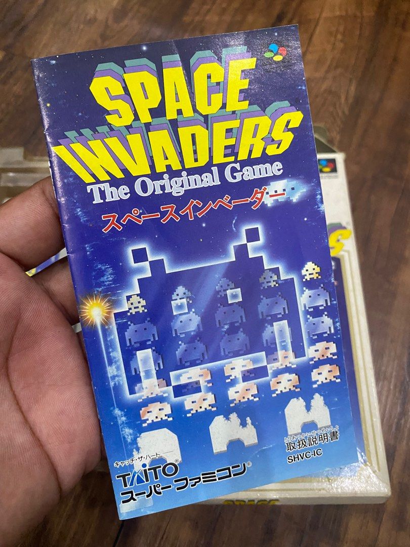 Face Invaders Nintendo Space Invaders Super Famicom Nintendo Cartridge Game Tape, Hobbies ...