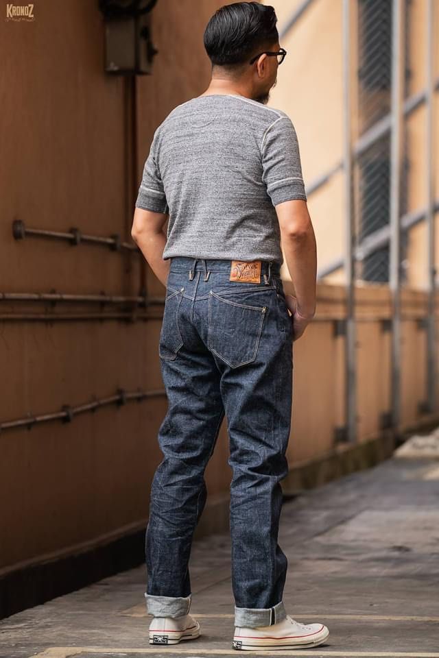 Stevenson Overall Co Lot 110 Buttonfly Selvedge Jeans Men s Fashion Bottoms Jeans on Carousell
