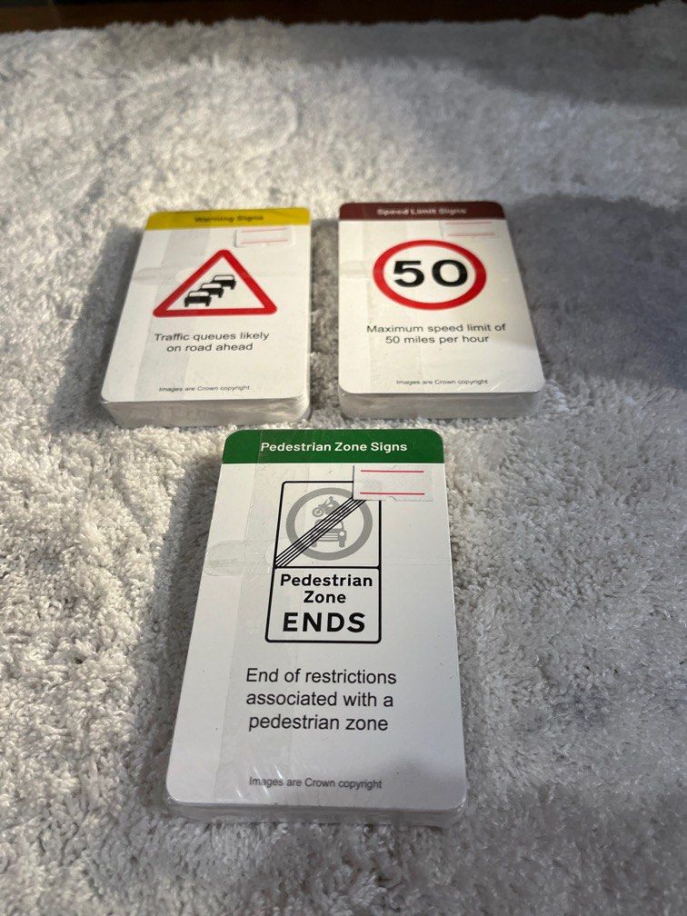 Traffic and Pedestrian Warning Signs Card Set (Category: Textbooks) located in Paombong. Submitted by sweetdeals0181656 (Listing ID 1337785680, Image 1). Description: Code R4.
