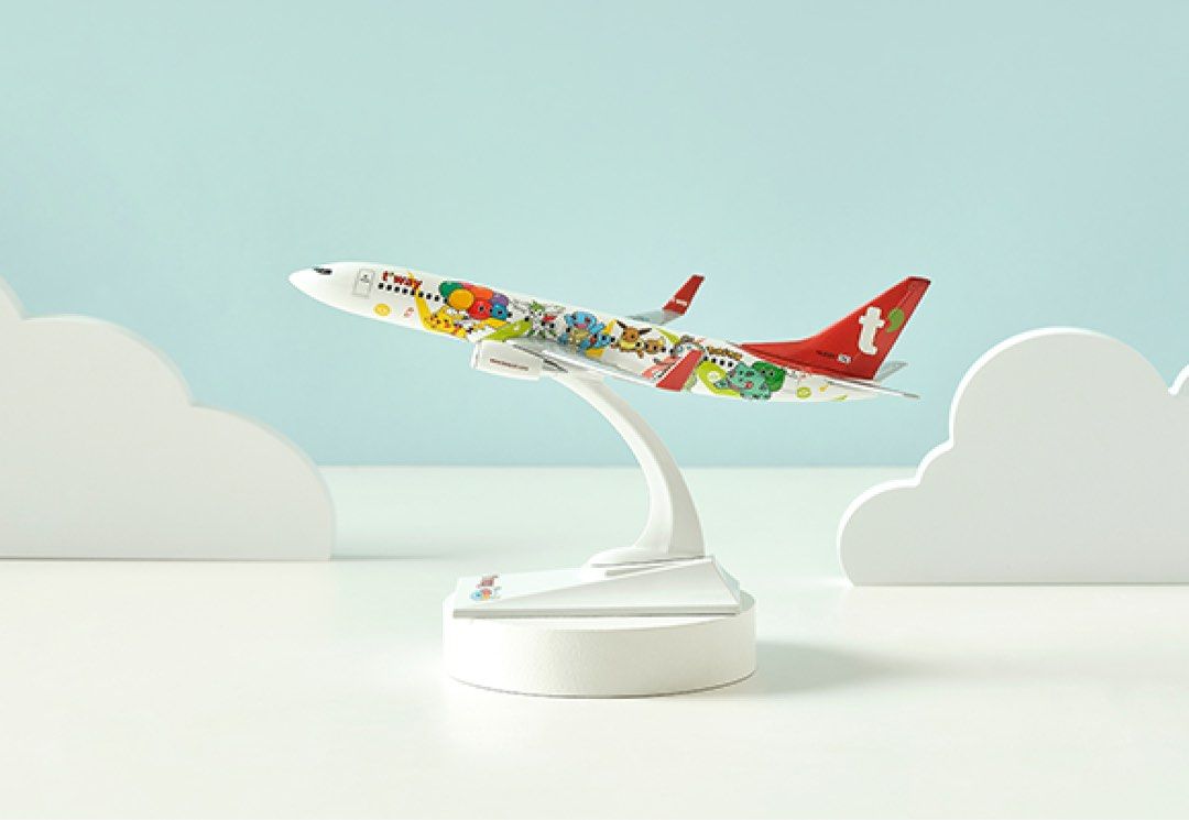 T'Way Airline Pikachu Jet Aircraft Model 1:200 B737-800 (Brand New