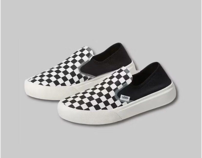 vans sepia rose checkerboard