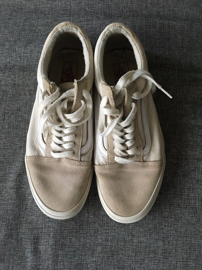 Vans old skool split foxing white red. Original Fesyen Pria Sepatu Sneakers di Carousell