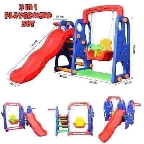 3in1 wave slide (Category: Infant Playtime) located in Manila. Submitted by minidivisoria (Listing ID 1338099112, Image 2). Description: 3in1 WAVE.SLIDE BIG Updated and more affordable Version of our 3IN1 RED BLUE Slide ❤ wave slide , swing and -basketball - - up to 7 years old ".